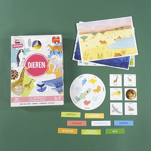 Jumbo Lernspiel Ich entdecke Tiere - Montessori Spielzeug-2
