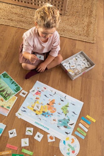 Jumbo Lernspiel Ich entdecke Tiere - Montessori Spielzeug-3