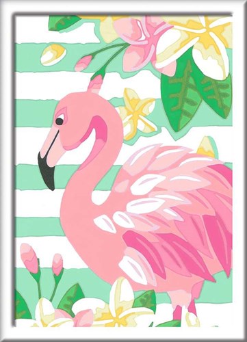 Ravensburger Malen nach Zahlen Flamingo Bastelset für Kinder-2