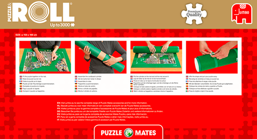 Jumbo Puzzle-Matte Puzzle & Roll 1500-3000 Teile grün Filz-2