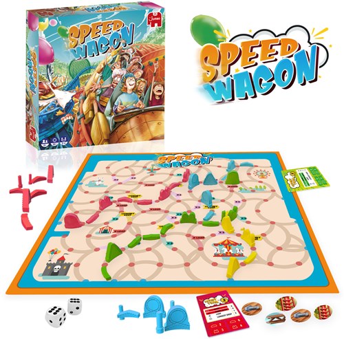Jumbo Speedwagon Brettspiel Achterbahn bauen Strategiespiel-2