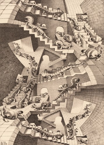 Puzzelman Das Treppenhaus - M.C. Escher (1000)-2