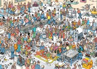 Jumbo Puzzle Jan van Haasteren Jahrmarkt der Zukunft - 1000 Teile-2