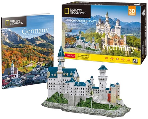 Cubic Fun 3D Puzzel National Geographic Neuschwanstein Kasteel-2