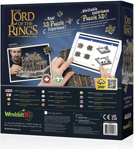 Wrebbit Wrebbit 3D-Puzzle – Herr der Ringe Edoras-Golden Hall (460)-2
