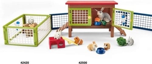 Schleich Farm World - Kaninchen- und Meerschweinchenstall 42500-2