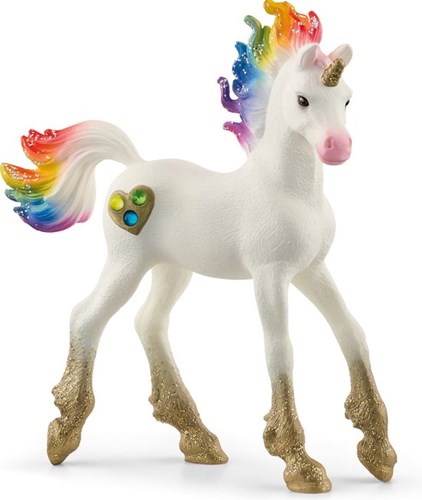 Schleich bayala Regenbogen Einhorn Fohlen - Unicorn Spielzeug - Kinder-2