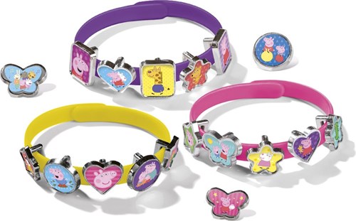 Bambolino Toys Peppa Pig Schiebearmbänder Schmuck Bastelset - Spielzeug-2