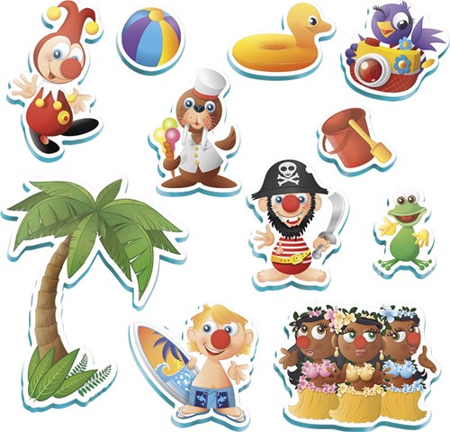 Bambolino Toys Badespielzeug Jokie Schaumstofffiguren im Aufbewahrungsnetz 11-teilig-3