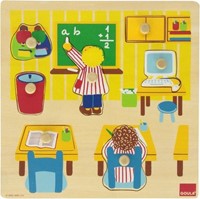 Goula Holz Schulpuzzle - Formenpuzzle 7 Teile Lernspielzeug-3