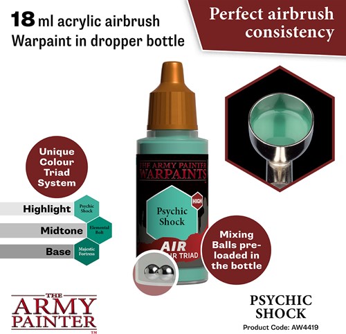 The Army Painter Acrylfarbe Air Psychic Shock schwarz rot 18 ml-2