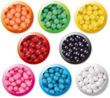 Aquabeads Bastel Nachfüll-Perlenpaket - 800 Stück mehrfarbig-2
