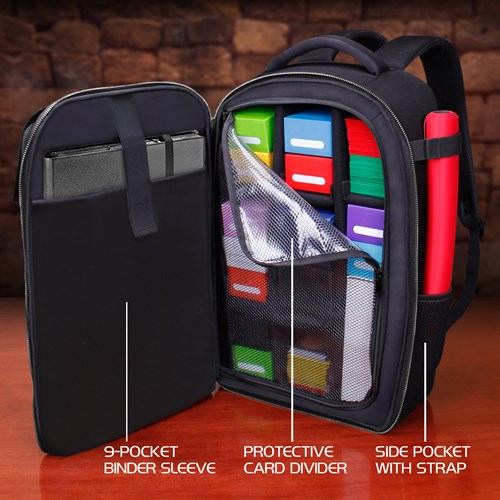 Enhance Gaming Kartenaufbewahrungs-Rucksack Collector's Edition - schwarz - Karten-2