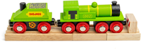 Bigjigs Große grüne Lokomotive (4)-3