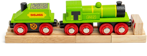 Bigjigs Große grüne Lokomotive (4)-3