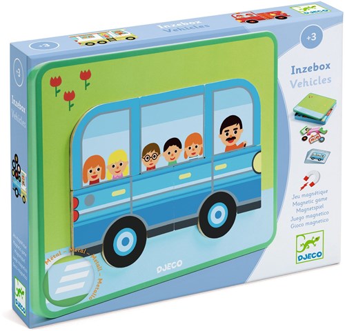 Djeco JEUX  EDUCATIFS BOIS - INZEBOX Inzebox Vehicles - FSC 100%
