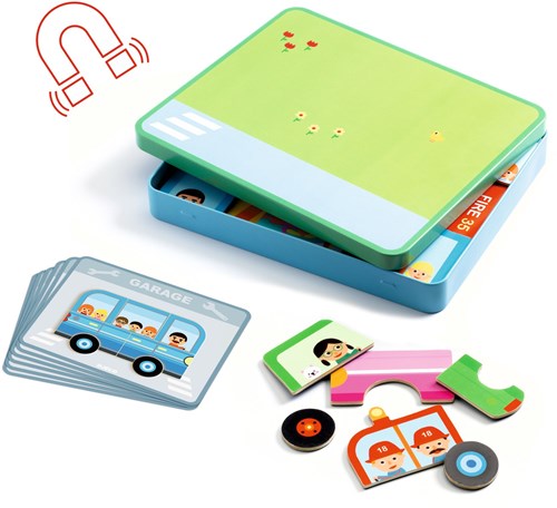 Djeco JEUX  EDUCATIFS BOIS - INZEBOX Inzebox Vehicles - FSC 100%