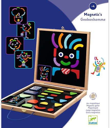 Djeco JEUX  EDUCATIFS BOIS - MAGNETIQUES BOIS Geobonhomme - FSC 100%