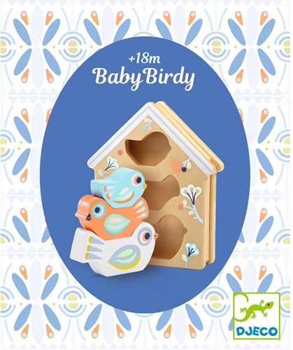 Djeco PREMIER ÂGE - BABY BLANC BabyBirdi - FSC 100%