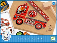 Djeco JEUX  EDUCATIFS BOIS - JEUX DE TAP TAP Tap tap véhicules - FSC 100%