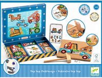 Djeco JEUX  EDUCATIFS BOIS - JEUX DE TAP TAP Tap tap véhicules - FSC 100%