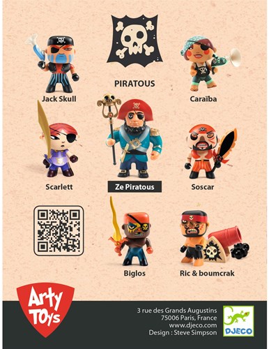 Djeco MONDE IMAGINAIRE - ARTY TOYS Ze Piratous