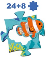 Djeco PUZZLES - PUZZLES GEANTS Sous la mer - 24 + 8 pcs - FSC MIX