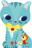 Djeco PUZZLES - PUZZLES SILHOUETTES Pachat & ses amis - 24 pcs - FSC MIX