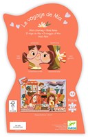 Djeco PUZZLES - PUZZLES SILHOUETTES Le voyage de Mia - 36 pcs - FSC MIX