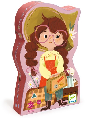 Djeco PUZZLES - PUZZLES SILHOUETTES Le voyage de Mia - 36 pcs - FSC MIX