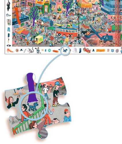 Djeco PUZZLES - PUZZLES OBSERVATION La ville - 200pcs - FSC MIX