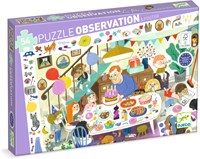 Djeco PUZZLES - PUZZLES OBSERVATION La fête d'anniversaire - 54pcs - FSC MIX