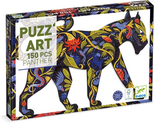 Djeco PUZZLES - PUZZ'ART Black Panther - 150 pcs - FSC MIX