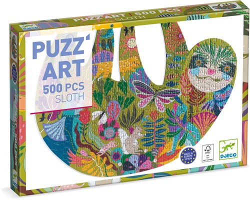 Djeco PUZZLES - PUZZ'ART Sloth - 500 pcs - FSC MIX