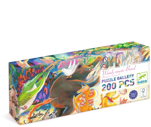 Djeco PUZZLES - PUZZLES GALLERY Woods music Band - 200pcs - FSC MIX