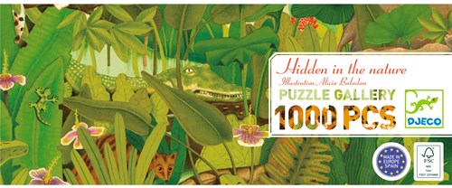 Djeco PUZZLES - PUZZLES GALLERY Hidden in the Nature - 1000 pcs - FSC MIX