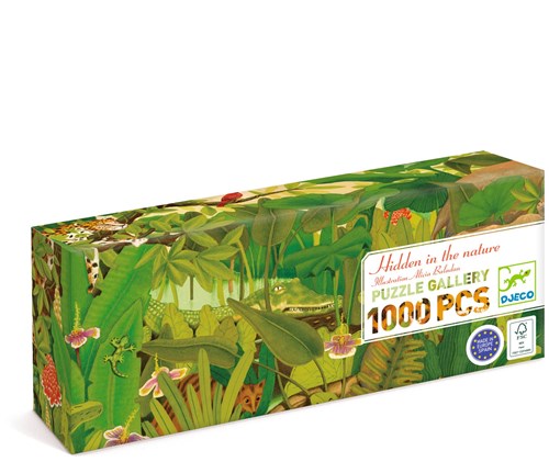 Djeco PUZZLES - PUZZLES GALLERY Hidden in the Nature - 1000 pcs - FSC MIX