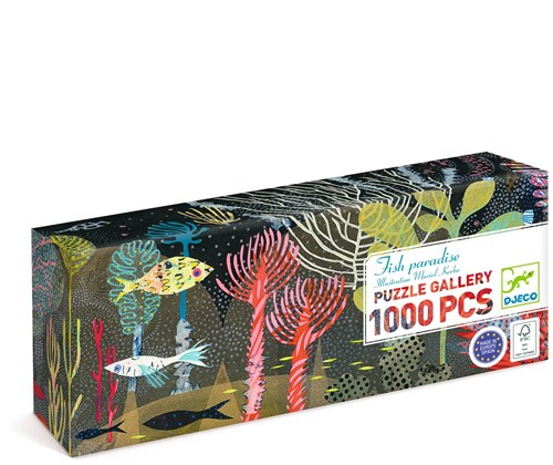 Djeco PUZZLES - PUZZLES GALLERY Fish Paradise - 1000pcs - FSC MIX