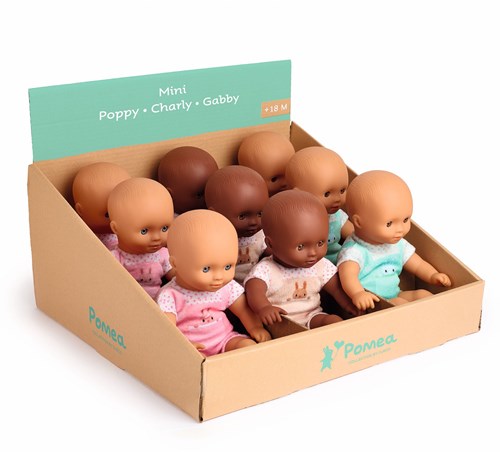 Djeco POMEA COLLECTION - BABY POMEA Mini Ellly, Charly, Gabby - Display 9 pcs