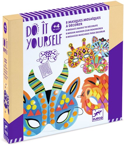 Djeco DO IT YOURSELF - MOSAÏQUES & STICKERS Animaux de la jungle - FSC MIX