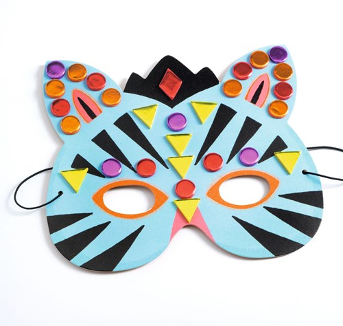 Djeco DO IT YOURSELF - MOSAÏQUES & STICKERS Animaux de la jungle - FSC MIX