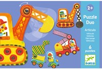 Djeco JEUX  EDUCATIFS - PUZZLES DUO-TRIO Puzzle duo Articulo Véhicules - FSC MIX