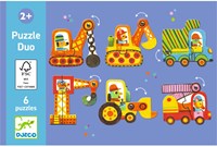 Djeco JEUX  EDUCATIFS - PUZZLES DUO-TRIO Puzzle duo Articulo Véhicules - FSC MIX
