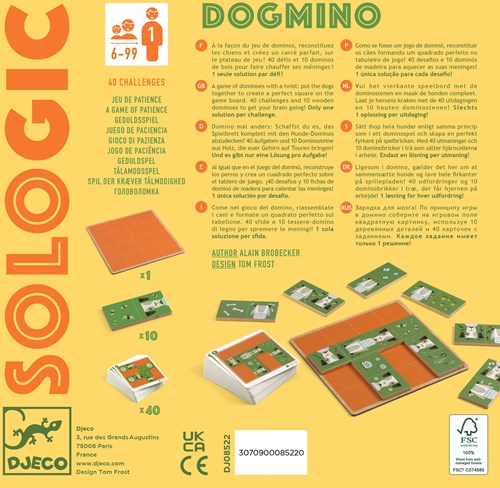 Djeco JEUX - SOLOGIC Dogmino - FSC 100%