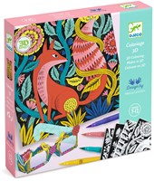 Djeco LES PLUS GRANDS - DESSINS & COLORIAGES Forêt fantastique - 3D effect - FSC MIX (PACKAGING)
