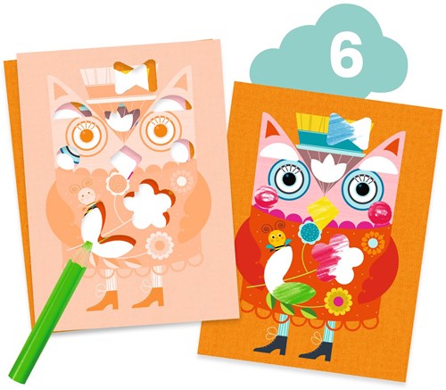 Djeco LES PETITS - COFFRET MULTI ACTIVITES Le chat et ses amis - FSC MIX
