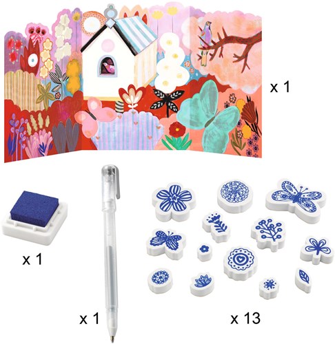 Djeco LES PLUS GRANDS - COFFRET MULTI ACTIVITES Flower Box - FSC MIX