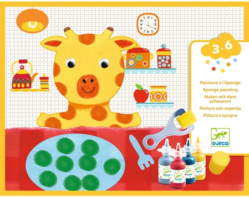 Djeco LES PETITS - PEINTURE Les aventures des doudous - FSC MIX (PACKAGING)