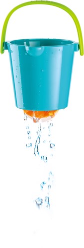 Hape Buntes Eimer-Set | Dreiteiliges Wasserrad-Badespielzeug für Kleinkinder, Mehrfarbig-3