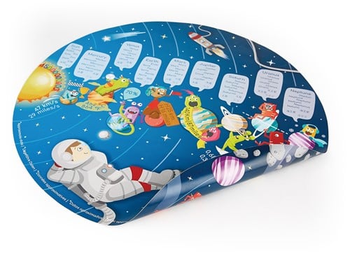 Hape Puzzle “Sonnensystem” | Rundes Sonnensystem Puzzle Spielzeug für Kinder, Holzteile und eine leuchtende LED-Sonne-3